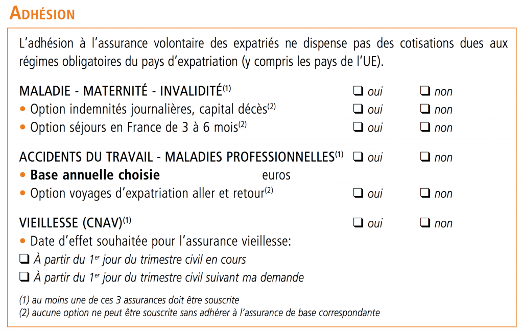 Bulletin d'adhésion CFE - 05 Adhésion